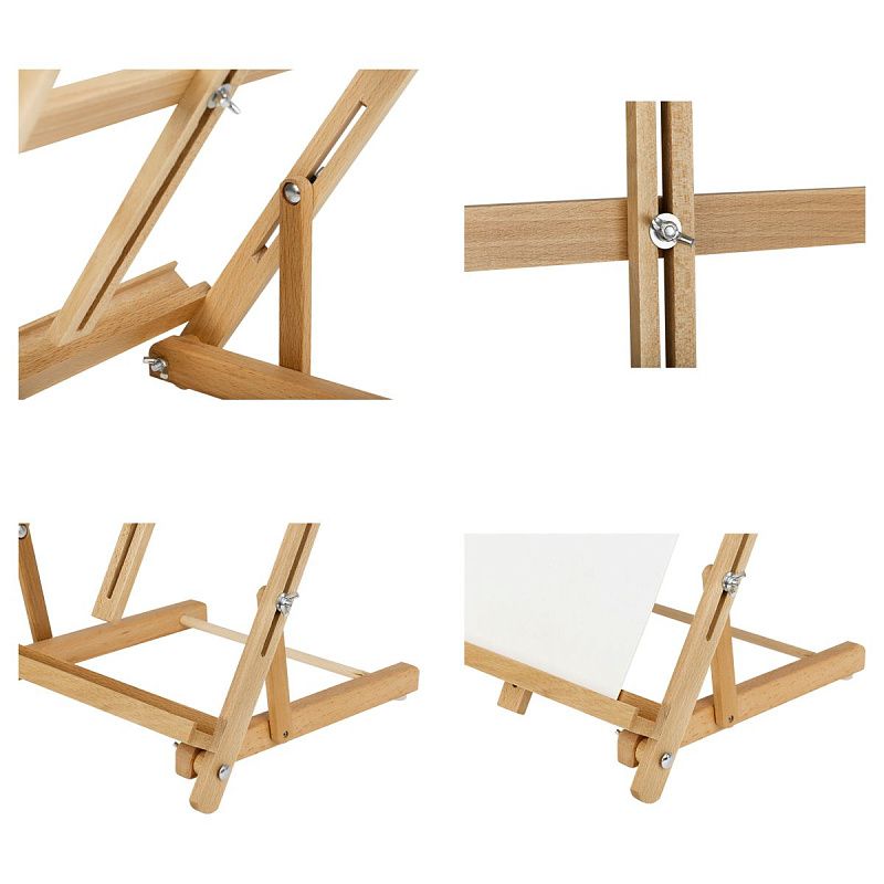 Мольберт настольный каркасный вертикальный Гамма "Студия", 33*40*46(68)см, российский бук