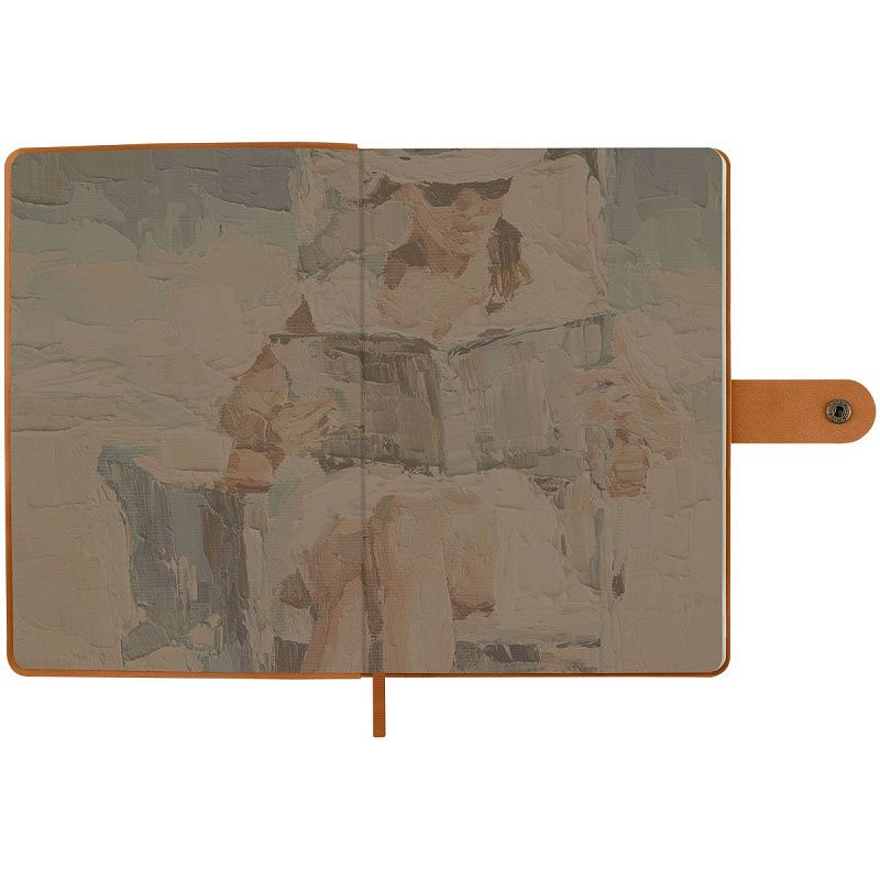 Записная книжка А5 80 л., ЛАЙТ, кожзам, Greenwich Line "Outline. Dream by the sea" с замком, тиснение фольгой, внутренний карман, блок в точку