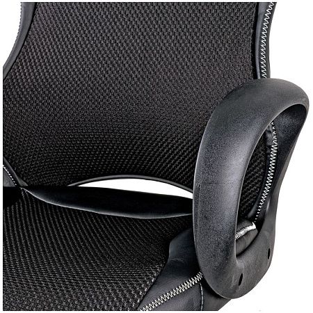 Кресло игровое Helmi HL-S02 "Virage", экокожа/ткань черная