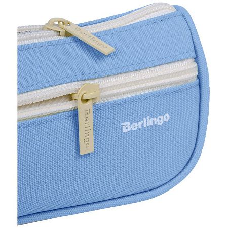 Пенал-косметичка 1 отделение, 1 карман, 215*80*60 Berlingo "Polo blue", полиэстер 