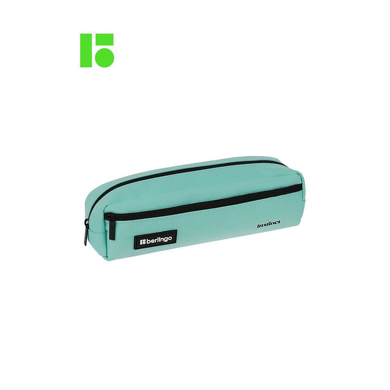 Пенал мягкий 1 отделение, 1 карман, 210*60*50 Berlingo "Instinct mint", полиэстер 