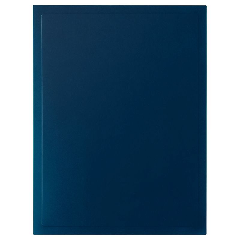 Короб архивный на кнопке СТАММ разборный, 100мм, пластик, 900мкм, синий 