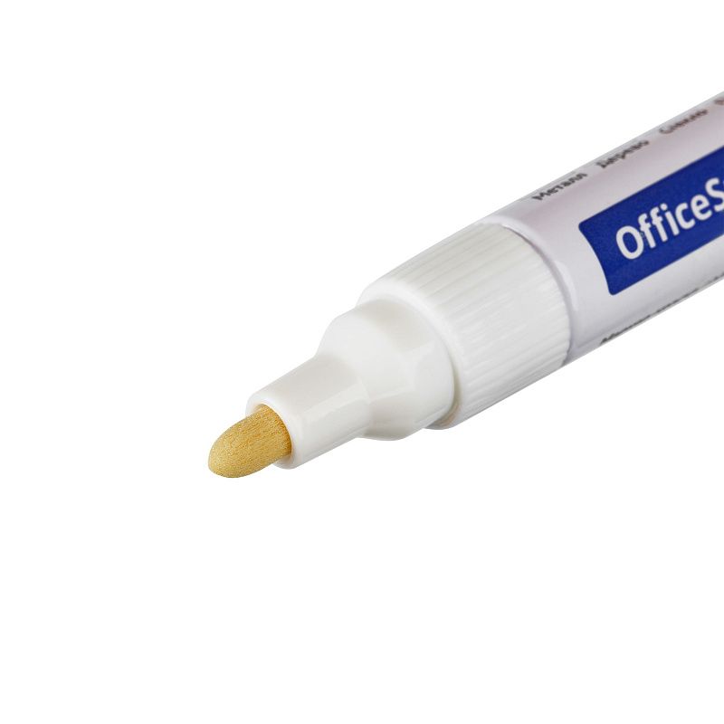Маркер-краска OfficeSpace белая, 1-4мм, нитро-основа 