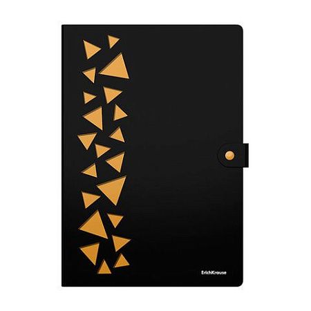 Папка-органайзер на кнопке 4 отделения, ERICH KRAUSE Matt Accent, 600 мкм, до 150 л, А4, асс.,61210 