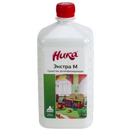 Средство дезинфицирующее 1 л, НИКА "ЭКСТРА М" 