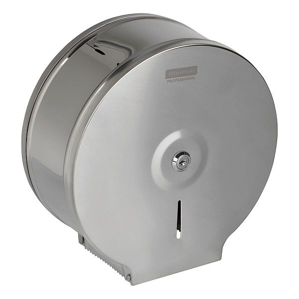 Диспенсер для туалетной бумаги OfficeClean Professional, нержавеющая сталь, глянцевое покрытие