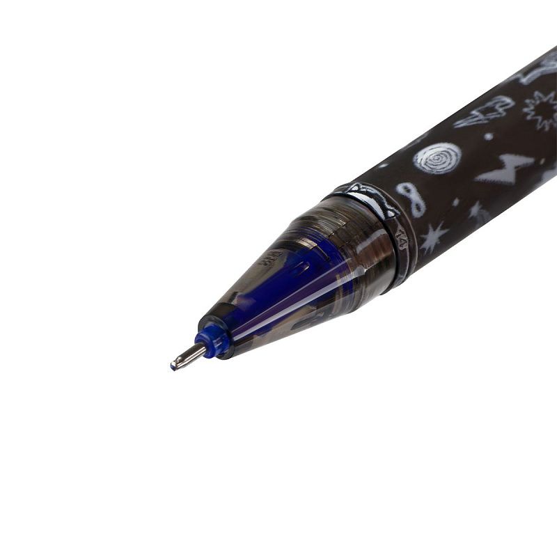 Ручка гелевая стираемая MESHU "Superhero" синяя, 0,5мм, корпус ассорти 