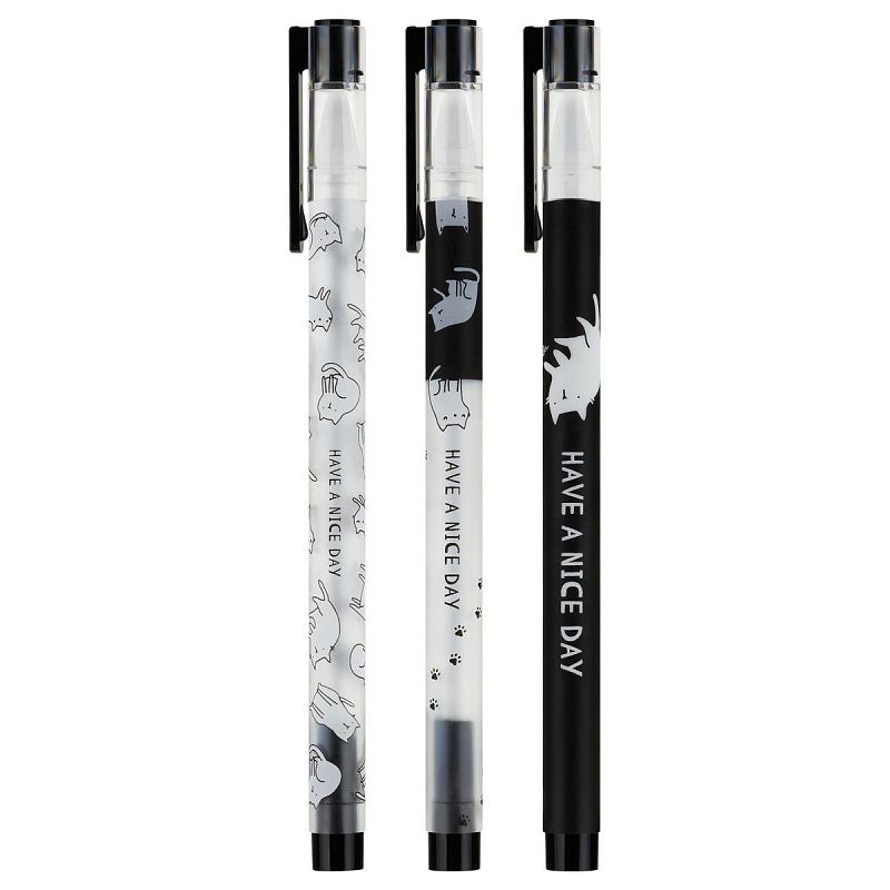 Ручка шариковая MESHU "Cute pattern" синяя, 0,5мм, корпус ассорти 