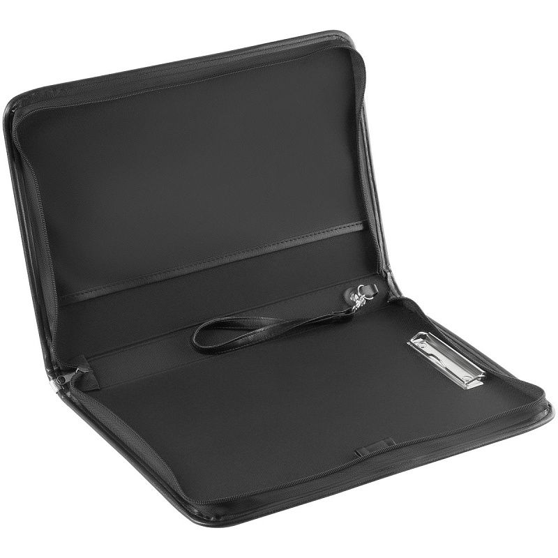 Папка деловая OfficeSpace "Hannover" кожзам, на молнии, ручка-петля, зажим для бумаг 