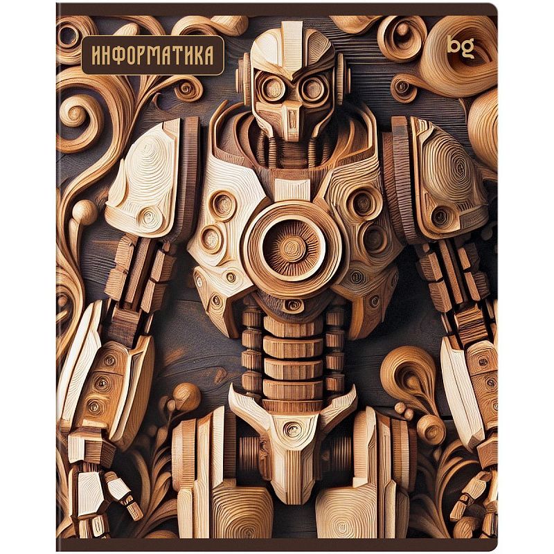 Тетрадь предметная 48л. BG "Дерево знаний" - Информатика, soft-touch ламинация