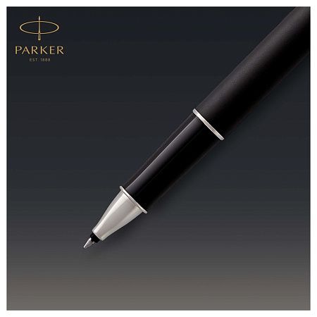 Ручка-роллер Parker "Sonnet Matte Black CT" черная, 0,8мм, подарочная упаковка 