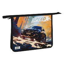 Папка для тетрадей 1 отделение, ArtSpace "Off-road", А5, пластик, на молнии
