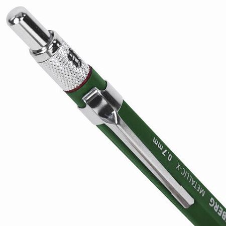 Карандаш механический 0,7 мм + грифели HB 24 штуки на блистере, BRAUBERG "METALLIC-X 07", металлические детали, 181966 