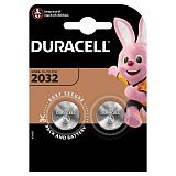 Батарейка Duracell CR2032 3V литиевая, 2BL