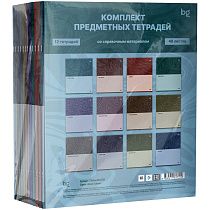 Комплект (12 шт.) предметных тетрадей 48л. BG "Single colour", эконом