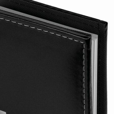Фотоальбом BRAUBERG "Premium Black" 20 магнитных листов 30х32 см, под кожу, черный, 391186