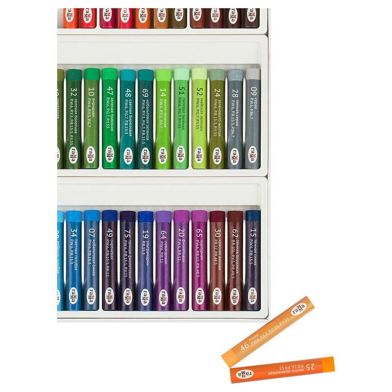 Пастель масляная Гамма "Студия", 72 цвета, картон. упак.