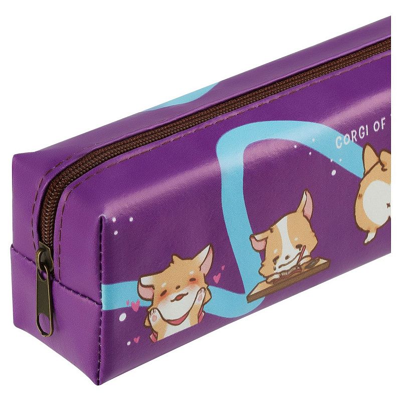 Пенал мягкий 200*55*40 MESHU "Corgi", искусственная кожа 