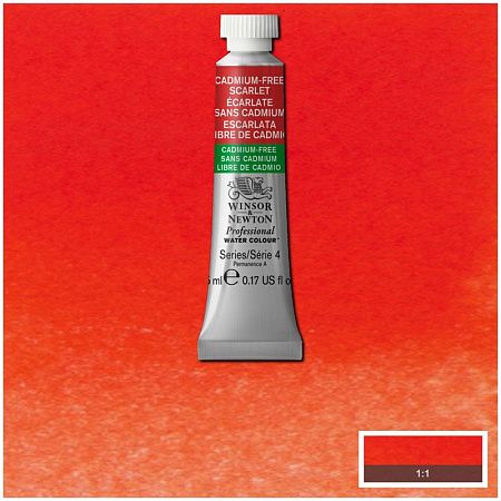 Акварель художественная Winsor&Newton "Professional", 5мл, туба, №903 бескадмиевый алый
