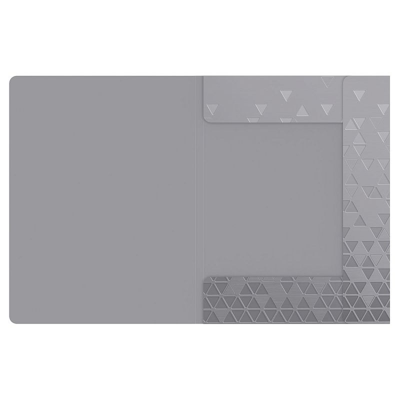 Папка на резинке Berlingo "Metallic" А4, 600мкм, серебряный металлик 