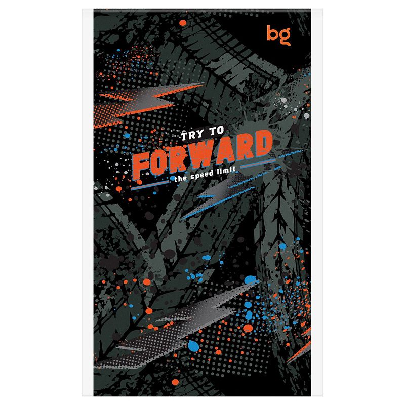 Блокнот А6 32л., на скрепке BG "Гонки. Скорость"