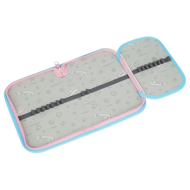 Пенал 1 отделение, 200*130 ArtSpace "Fairies", доп. секция, ткань 