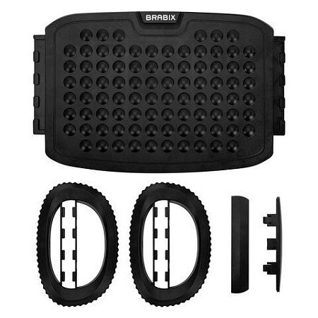 Подставка для ног BRABIX "Ultra 3" 35,5*25,5 см, возможность качания, 2 уровня высоты, 533038