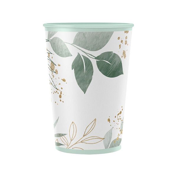 Стаканы бумажные MESHU "Floral", 200мл, 6шт.