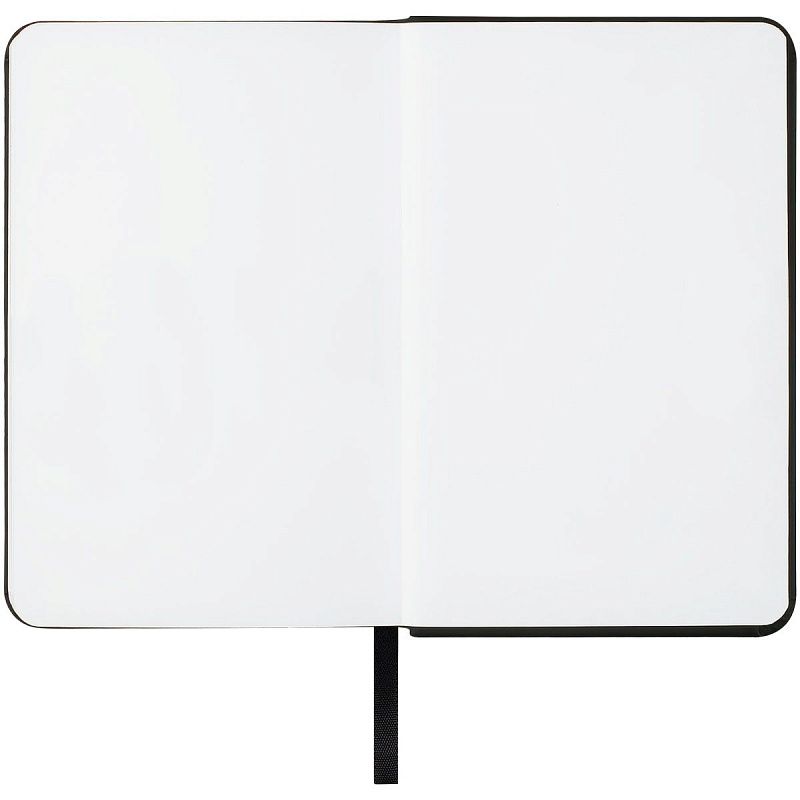 Скетчбук 80л., 90*140 Гамма "Студия", черный, твердая обложка, на резинке, белая, 140г/м2