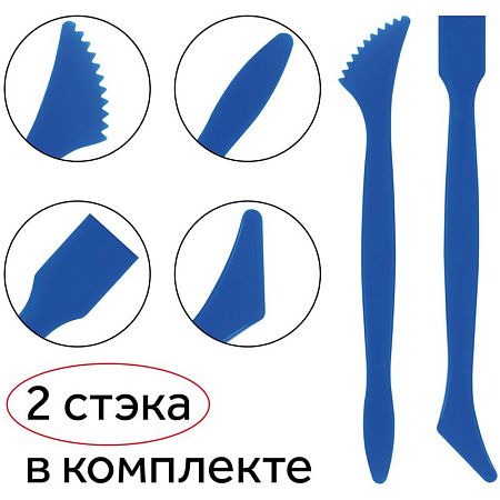 Доска для лепки Гамма, А5+2 стека, пластик, красный