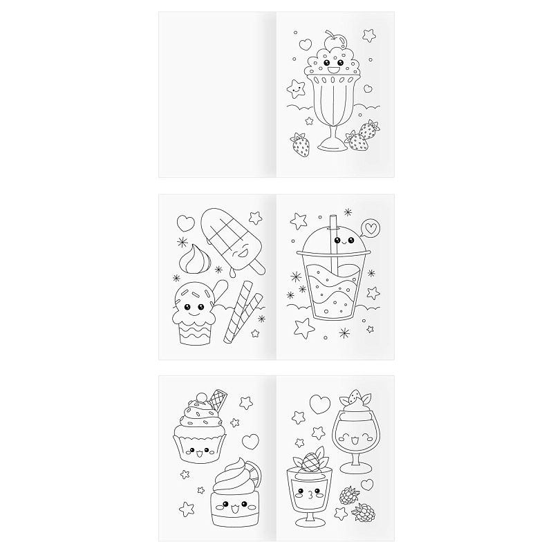 Раскраска А4,  8 стр., ТРИ СОВЫ "Для девочек"