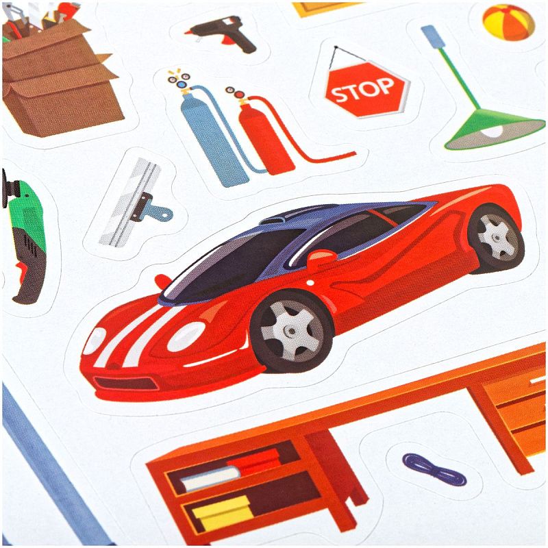 Книжка-задание, А5, Мульти-Пульти, "100 наклеек. Для мальчиков", 12 стр.