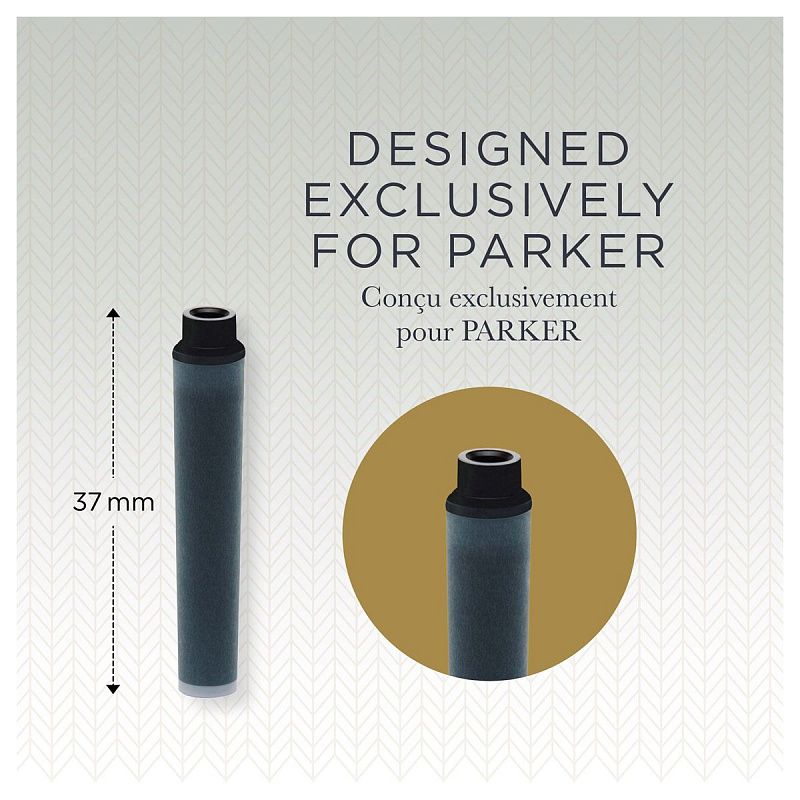 Картриджи чернильные Parker "Cartridge Quink Mini" черные, 6шт., картонная коробка 