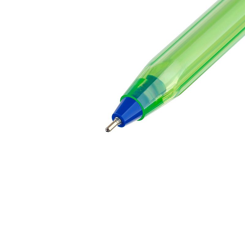 Ручка шариковая Luxor "InkGlide 100 Icy" синяя, 0,7мм, трехгран., корпус ассорти 
