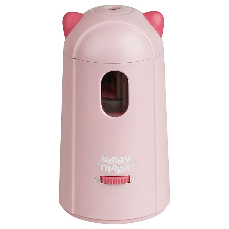 Точилка электрическая детская Мульти-Пульти "Котенок" 1 отверстие, с контейнером, картон. упаковка 