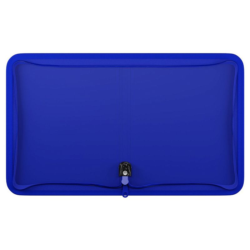 Папка на молнии Berlingo "Your Way" А5+, 600мкм, синяя 