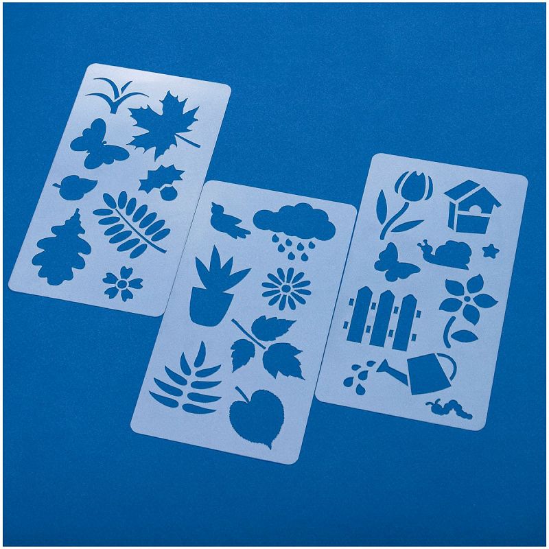 Набор трафаретов Мульти-Пульти 10*18см, "Лесная прогулка", 3шт., европодвес 