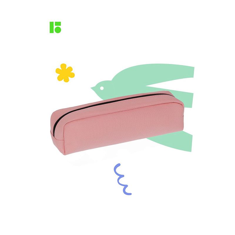 Пенал мягкий 1 отделение, 1 карман, 210*60*50 Berlingo "Instinct coral", полиэстер 