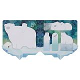 Флажки-закладки и самоклеящиеся блоки в наборе MESHU "Polar Bears", 20л., европодвес