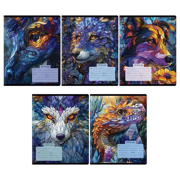 Тетрадь 18л., клетка BG "Витраж"