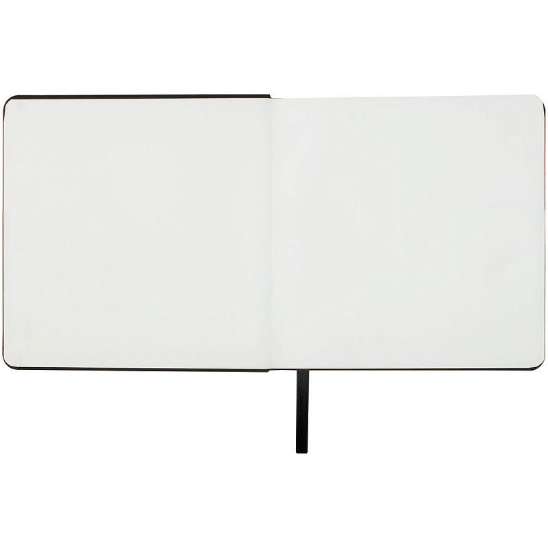 Скетчбук 80л., 150*150 Гамма "Студия", черный, твердая обложка, на резинке, белая, 140г/м2