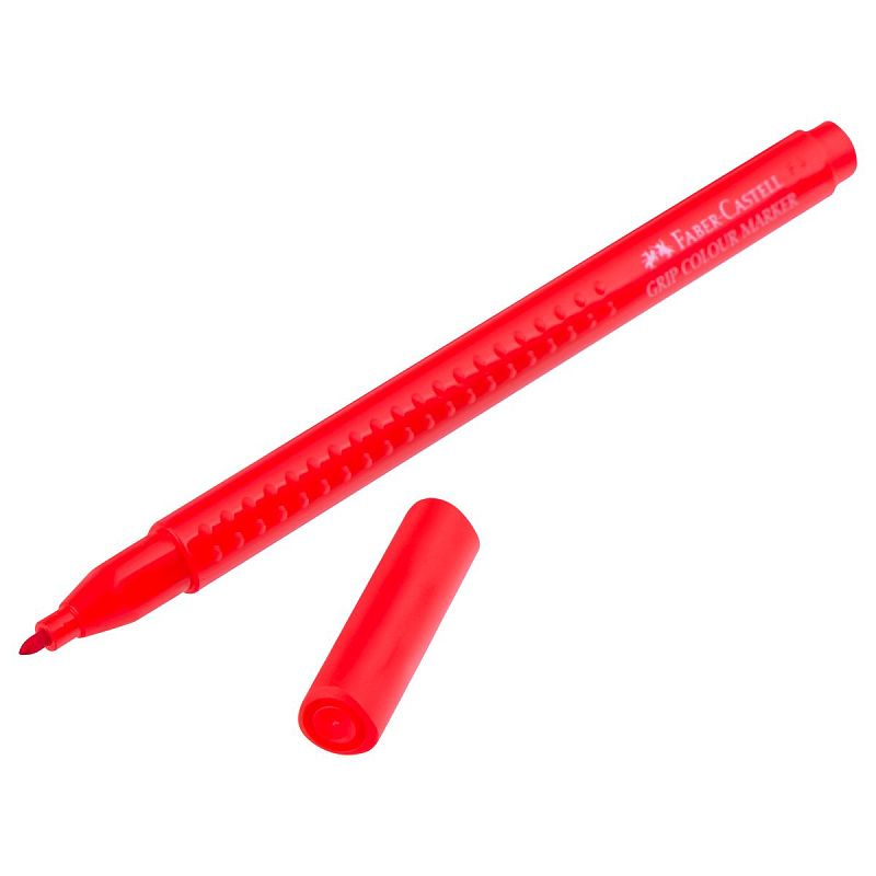 Фломастеры Faber-Castell "Grip", 10цв., трехгранные, смываемые, пластик. уп., европодвес