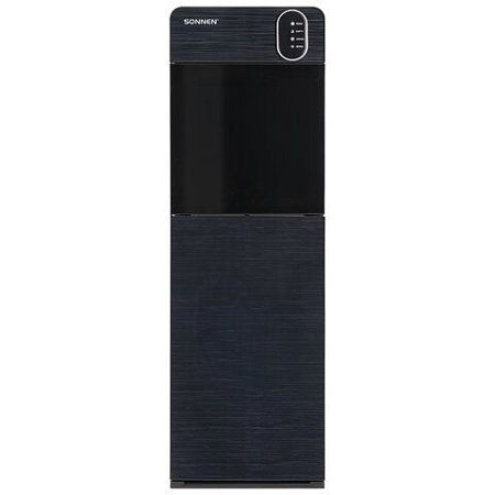 Кулер для воды SONNEN FSE-03Bi напольный, нагрев/охлаждение, НИЖНЯЯ ЗАГРУЗКА 3 крана, графит, 455744