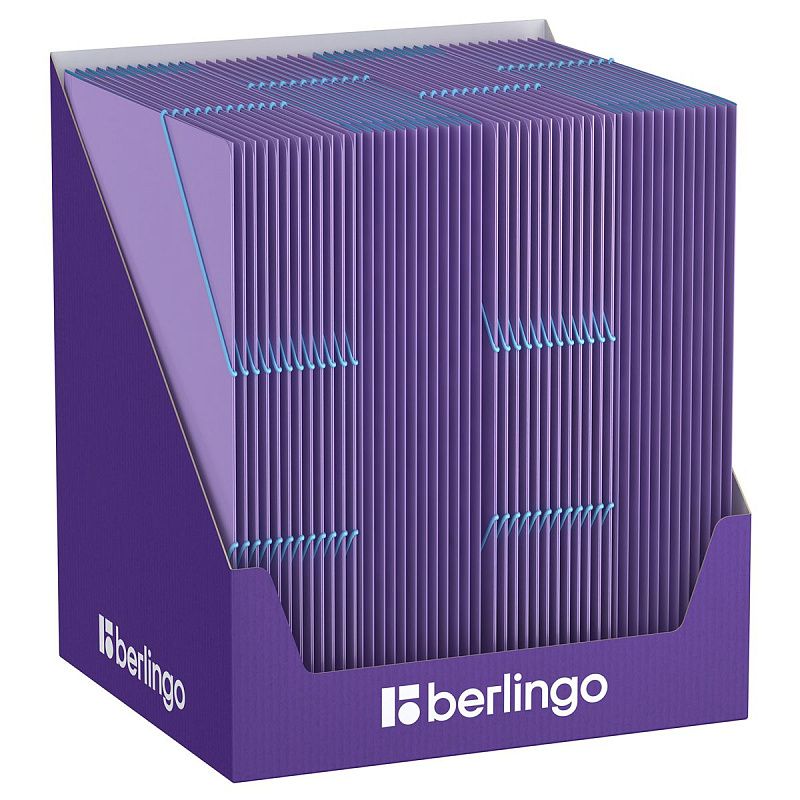 Папка на резинке Berlingo "Haze" А4, пластик, 600мкм, сиреневая, софт-тач 