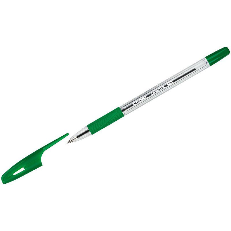 Ручка шариковая СТАММ "Орбита 150" зеленая, 0,7мм