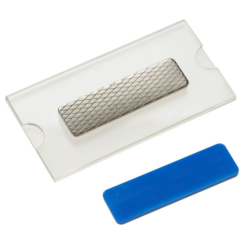 Бейдж горизонтальный OfficeSpace, 35*70мм, магнитный