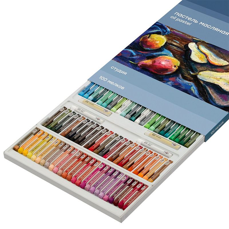 Пастель масляная Гамма "Студия", 100 мелков, картон.упак.