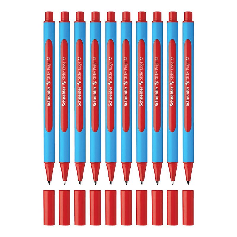 Ручка шариковая Schneider "Slider Edge M" красная, 1,0мм, трехгранная 