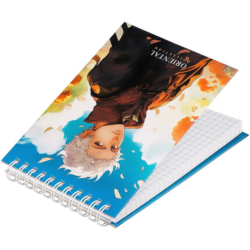 Блокнот А6 80л. на гребне BG "Аниме. Story", твердая обложка, глянцевая ламинация