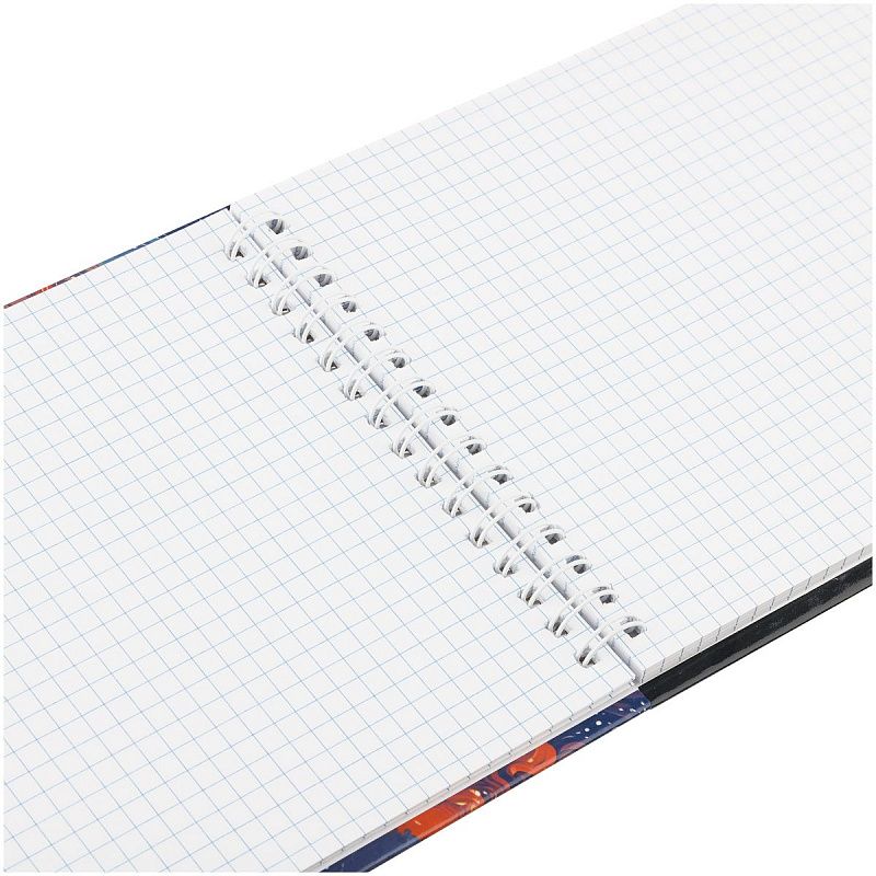 Блокнот А5 80л. на гребне BG "Сказочный мир", твердая обложка, глянцевая ламинация, тиснение фольгой